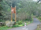 Main trailhead near Ilwaco, WA for the Lewis and Clark Discovery Trail. This trailhead at the south end of the trail.