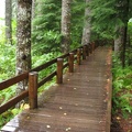Boardwalk above the Lewis River near the Lower Falls Recreation Area Campground.