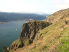 Near the cherry orchard are some nice views of the nearby cliffs and the Columbia River.
