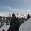 Steve posing in front of the Tatoosh Range.