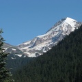 Mt. Hood can be seen in the distance from the Mazamza Trailhead.