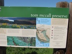 There are several signs explaining features of the Tom McCall Nature Preserve.