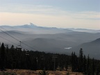 From near Timberline Lodge the view to the south shows Mt. Jefferson on the horizon.