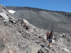 Vernon carrying his pack along the trail on the way to Lunch Counter.