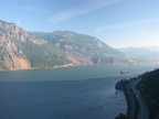 The Starvation Ridge Trail quickly climbs to this wonderful view of the Columbia River Gorge looking east.