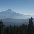 Atmospheric haze gives a nice distance perspective of Mt. Hood as viewed from Mt. Defiance.