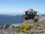 Mt. Fremont Lookout now sports a solar panel to charge a battery and provide a light at night.