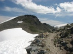 A view of the trail near the Mt. Fremont lookout. Being above the trees provides great views. Mt. Goats also frequent these slopes in the early morning and late evening.