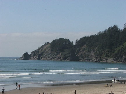 Beach at Oswald West State Park. This view is looking north towards Cape Falcon.