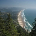 The summit of Neahkahnie Mountain has this great view of the beach at Manzanita.