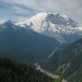 Mt. Rainier from an overlook along the Northern Loop Trail near Grand Park.