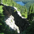 Natural Bridge with Lake Ethel in the background.