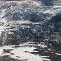 Crevasses on the Carbon Glacier as it flows down the flanks of Mt. Rainier.