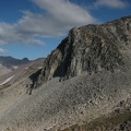 Looking at a nearby mountain from above the Wonderland Trail. This was taken between Moraine Park and Mystic Lake.