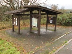 Kiosk near the parking area at the Ridgefield National Wildlife Refuge.