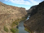 The Crooked River has cut a deep canyon through the basalt of Central Oregon.