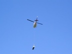 We spotted a helicopter carrying water to fight a nearby fire. Luckily the fire never came close to us but it did cause portions of the PCT to be closed.