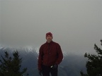 Here I am on Hurricane Hill wishing the winds would calm, and sun return.