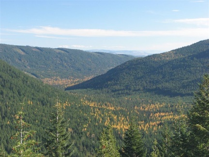 From Palmateer Point this unspoiled view of the Barlow Creek Valley looking east must have looked just like this to the pioneers as they finished the Oregon Trail.