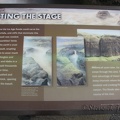 This signboard talks about how the falls were formed.