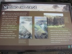 This signboard talks about how the falls were formed.