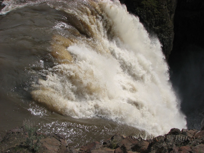 Palouse Falls plunges over a basalt precipice and makes quite a show in the spring.