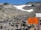 End of the Pebble Creek Trail in Mt. Rainier National Park.