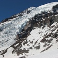 Glacier above the Muir Snowfield in Mt. Rainier National Park.