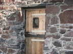 Door to Hiker's shelter at Camp Muir in Mt. Rainier National Park.