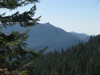 On the Pacific Crest Trail there are views to the east of the distant mountains.