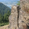 Basalt rocks at the base of Ruckel Ridge.