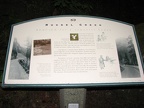 Interpretive sign at Ruckel Creek where the trail meets the Columbia State Highway Historic Trail.