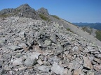 View of one of the Indian pits on Indian Pits Trail near Silver Star Mountain, Washington.