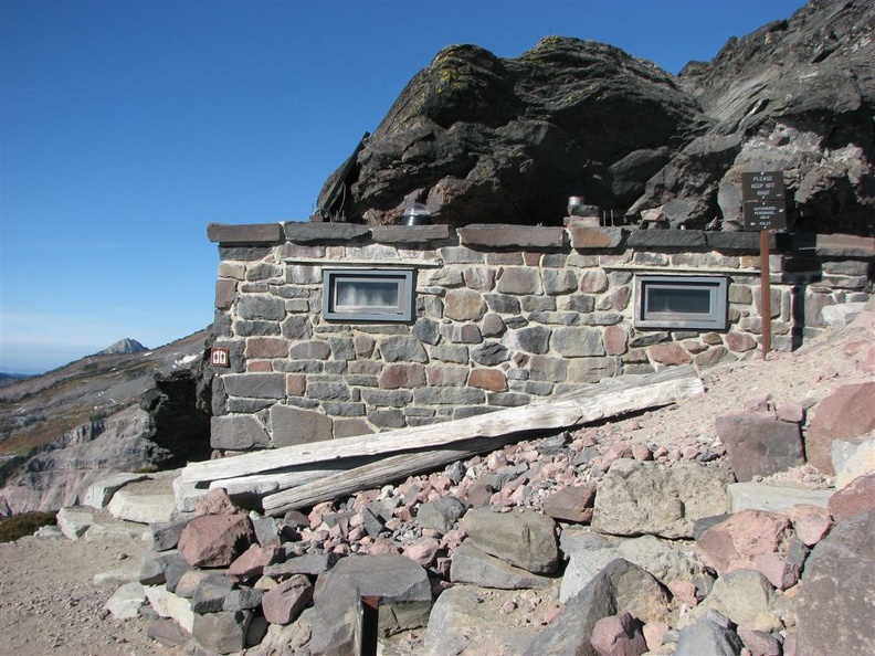 Renovated bathroom near Panorama Point at Mt. Rainier National Park.