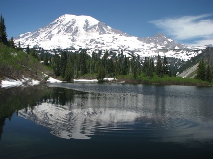 Mt. Rainier from Bench Lake