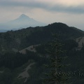 Mt. Hood from Silver Star Mountain. Smoke from the Dollar Lake fire partially obscures Mt. Hood.