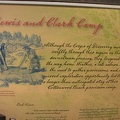 Signs near Recognition Plaza and at Cottonwood Beach tell about Lewis and Clark's encampment in 1806.