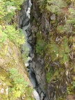 The Muddy Fork of the Cowlitz River flows through the narrow Box Canyon in Mt. Rainier National Park.