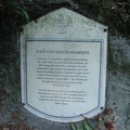 The trailhead of the Lower Macleay Trail was once near the cabin of Danford Balch. Look for this sign in the undergrowth near the trailhead and read about Danford Balch.