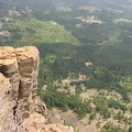 Basalt cliffs of rotten rock overlook the Columbia River Gorge