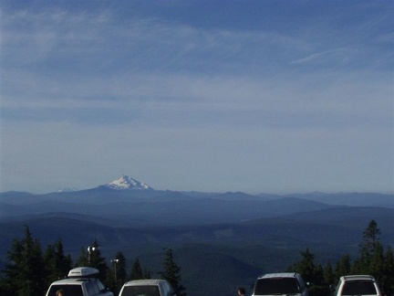 The view from the parking lot at Timberline.
