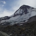 Eliot Glacier had very little snow, and had receeded quite a bit.