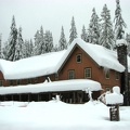 Near the trailhead looking at the National Park Inn at Mt. Rainier National Park.