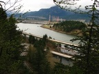 Looking west at the first viewpoint towards the Bonneville Dam