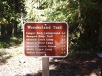 The first trail marker