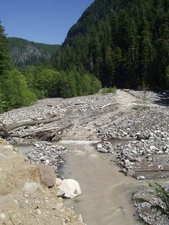 Crossing the Nisqually River