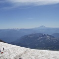 The view from Camp Muir looking south towards Mt. Adams.