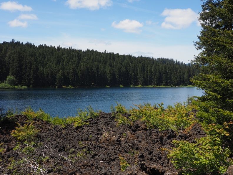 Walking along the southern part of Clear Lake we had this nice view.