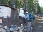 Matt filling out the Wilderness permit.