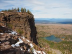 Looking down at Little Three Creek Lake from the Tam McArthur trail.